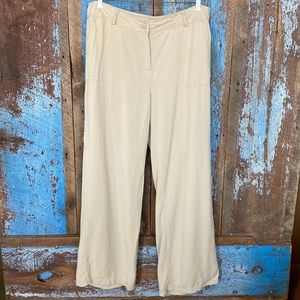 Coldwater Creek Tan Tencel Wide Leg Pant